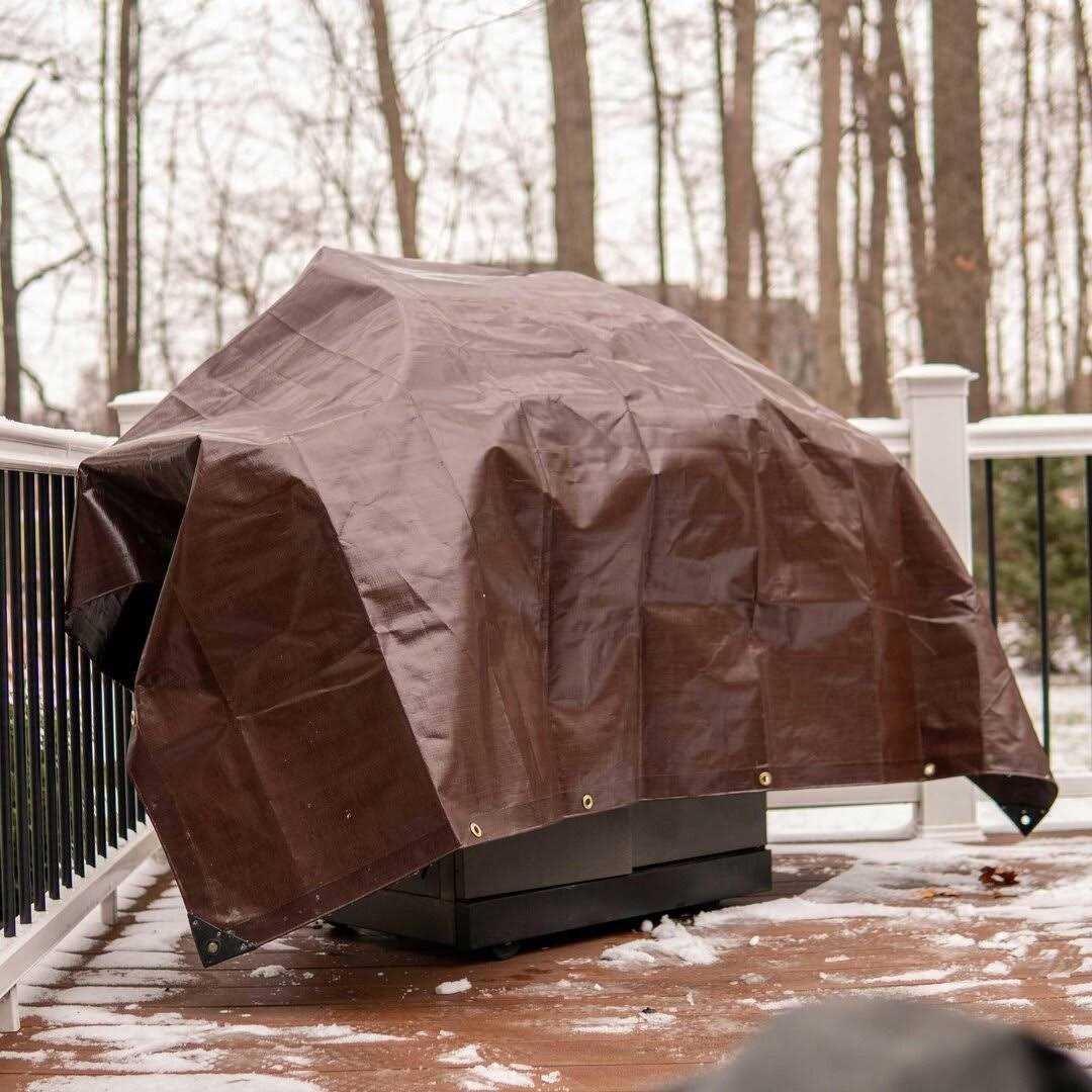 White Duck Outdoors Super Heavy Duty Poly Tarp Cover Thick 16 mil - Cheap Fitting