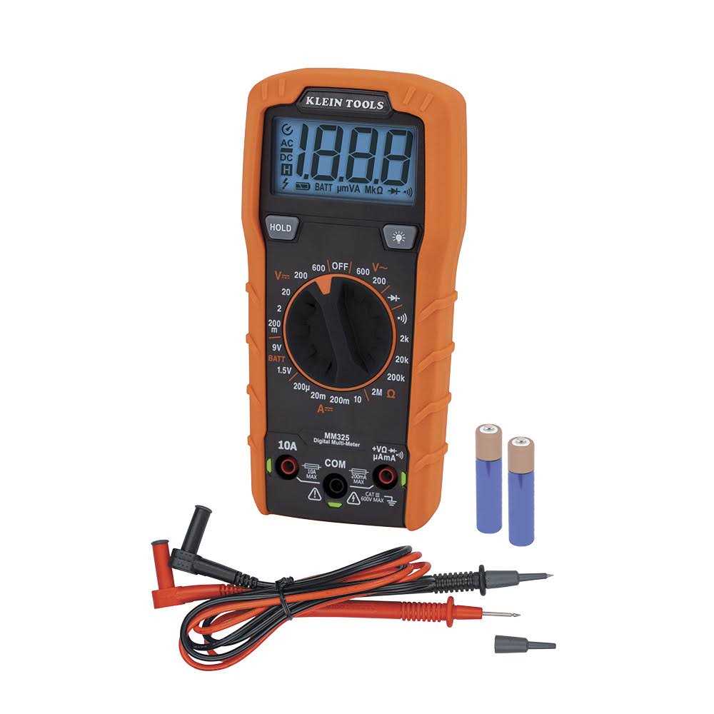 Klein Tools MM325 600V Manual Ranging Digital Multimeter - Cheap Fitting