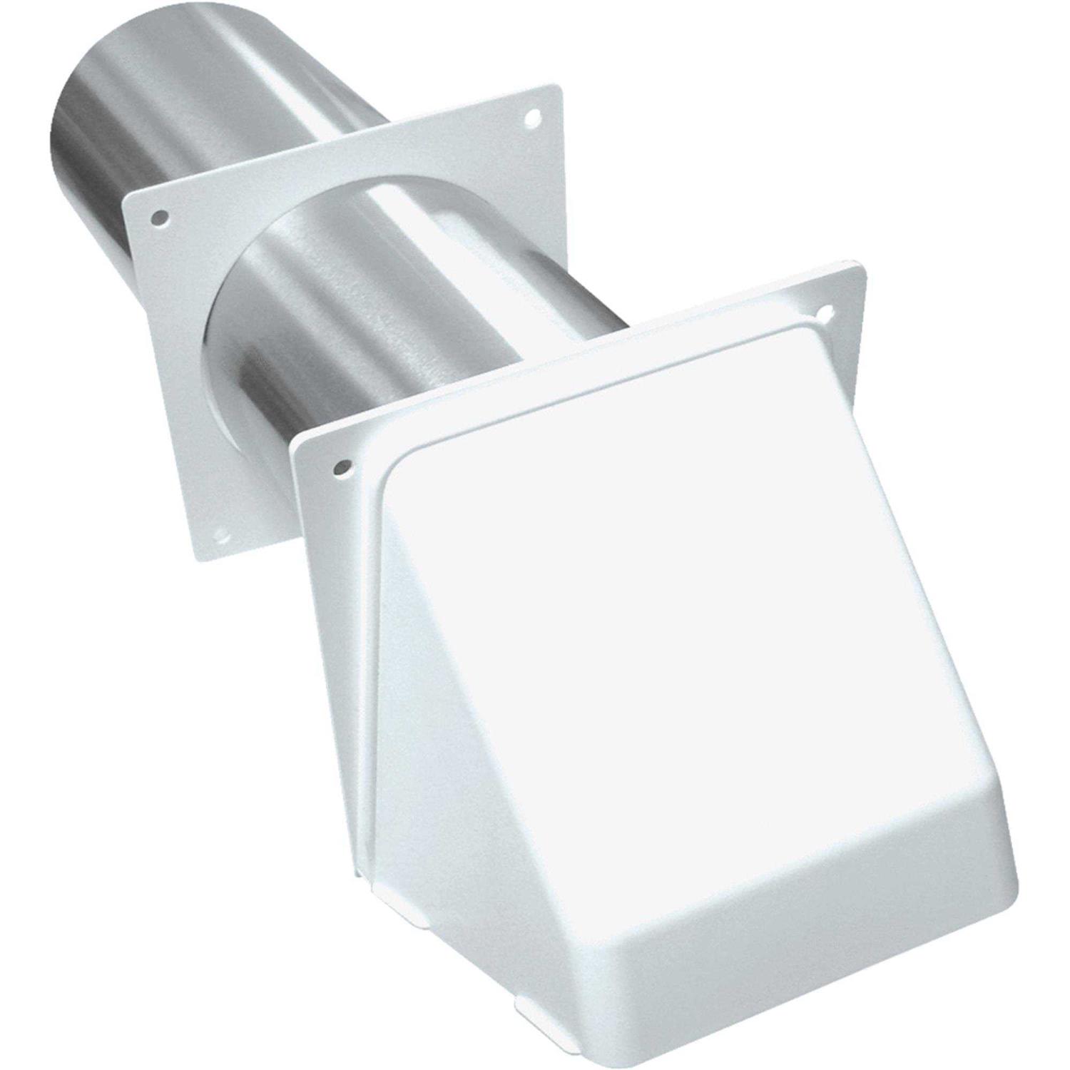 Lambro 224W 4-In. White Plastic Preferred Hood Vent - Cheap Fitting