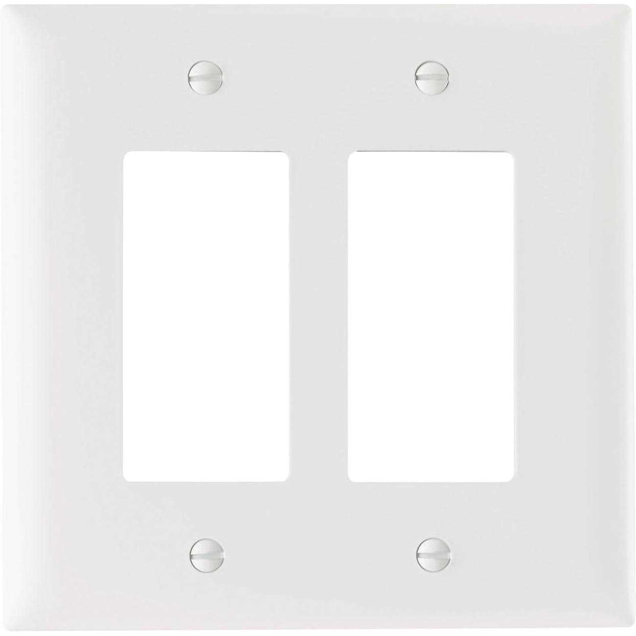 Pass & Seymour/Legrand 2-Gang Jumbo Decorator Wall Plate TPJ262W - Cheap Fitting
