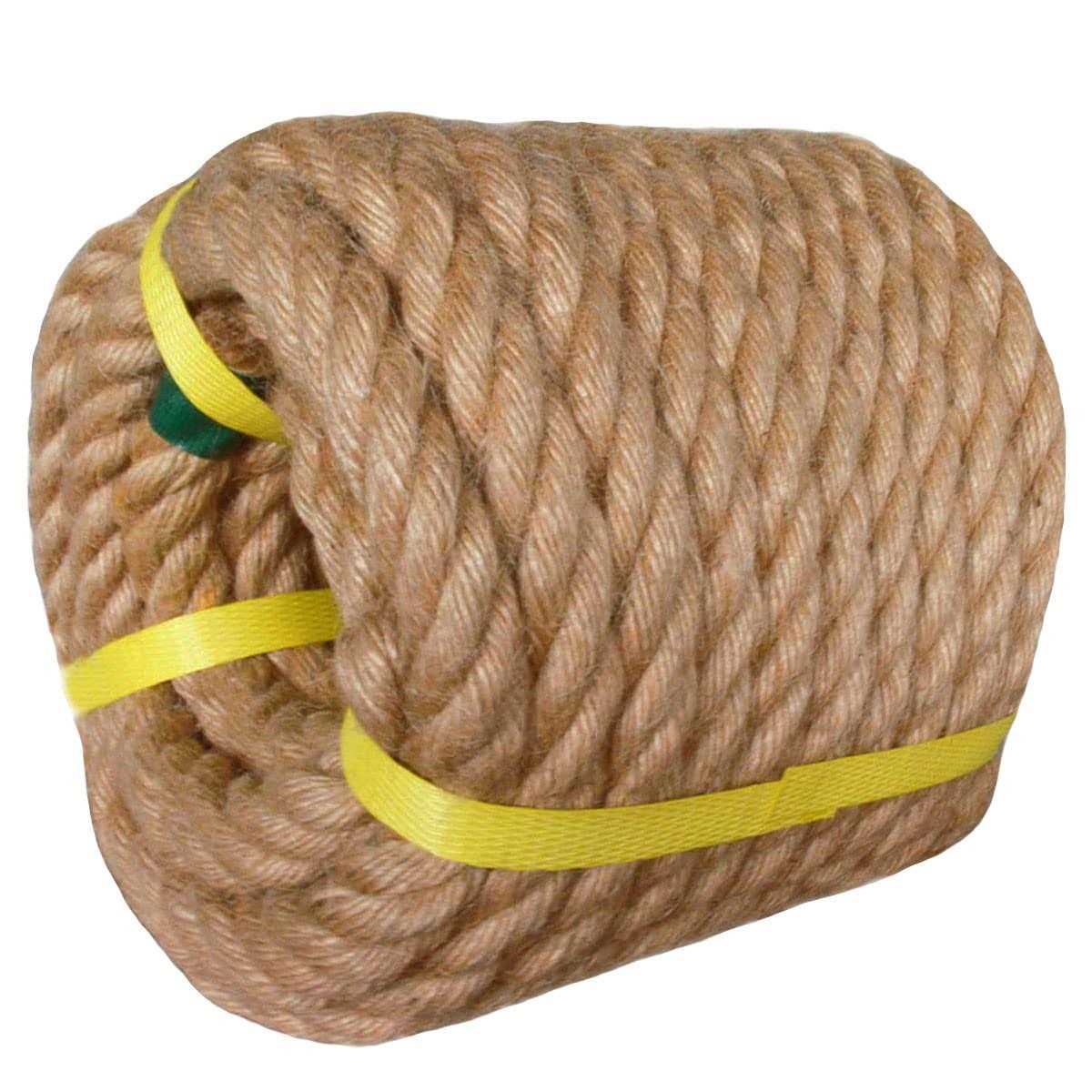 YUZENET Twisted Manila Rope Jute Rope Natural Thick Hemp Rope for Docks - Cheap Fitting