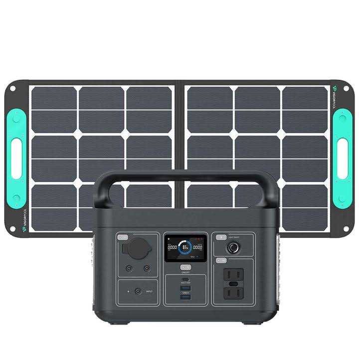 Vigorpool Solar Power Generator Portable Power Station Lake 300 With 100w Solar Panel Kits - Cheap Fitting