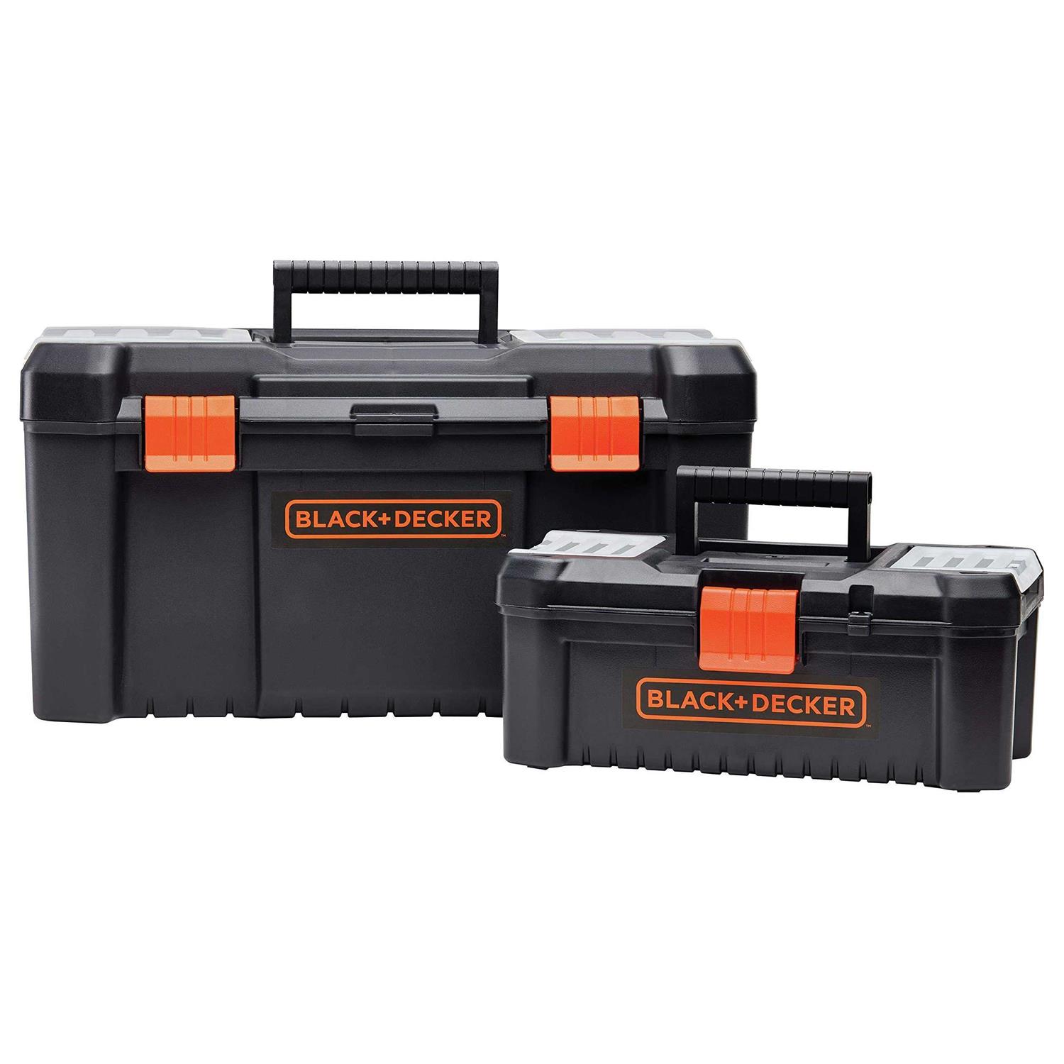 Black & Decker Bdst60129aev 19 in. and 12 in. Toolbox Bundle with Inner Tray - Cheap Fitting