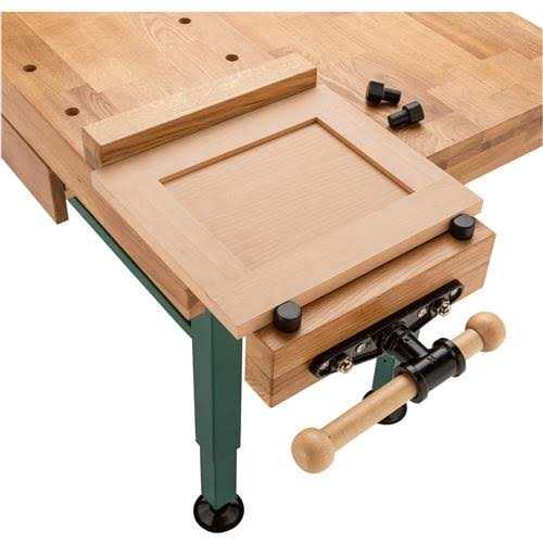 Grizzly T10157 Heavy-Duty Oak Workbench with Steel Legs - Cheap Fitting