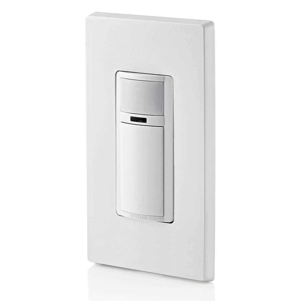 Leviton 5 Amp Single Pole or 3-Way Decora Vacancy Motion Sensor In-Wall Switch DVS05-1LZ - Cheap Fitting
