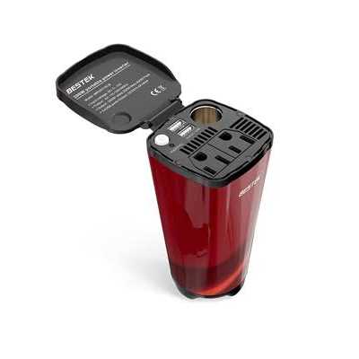 BESTEK 200w Power Inverter for Car with 2 AC Outlets and 4.5a Dual USB Ports Car Power Inverter Adapter with Car Cigarette Lighter Socket - Cheap Fitting