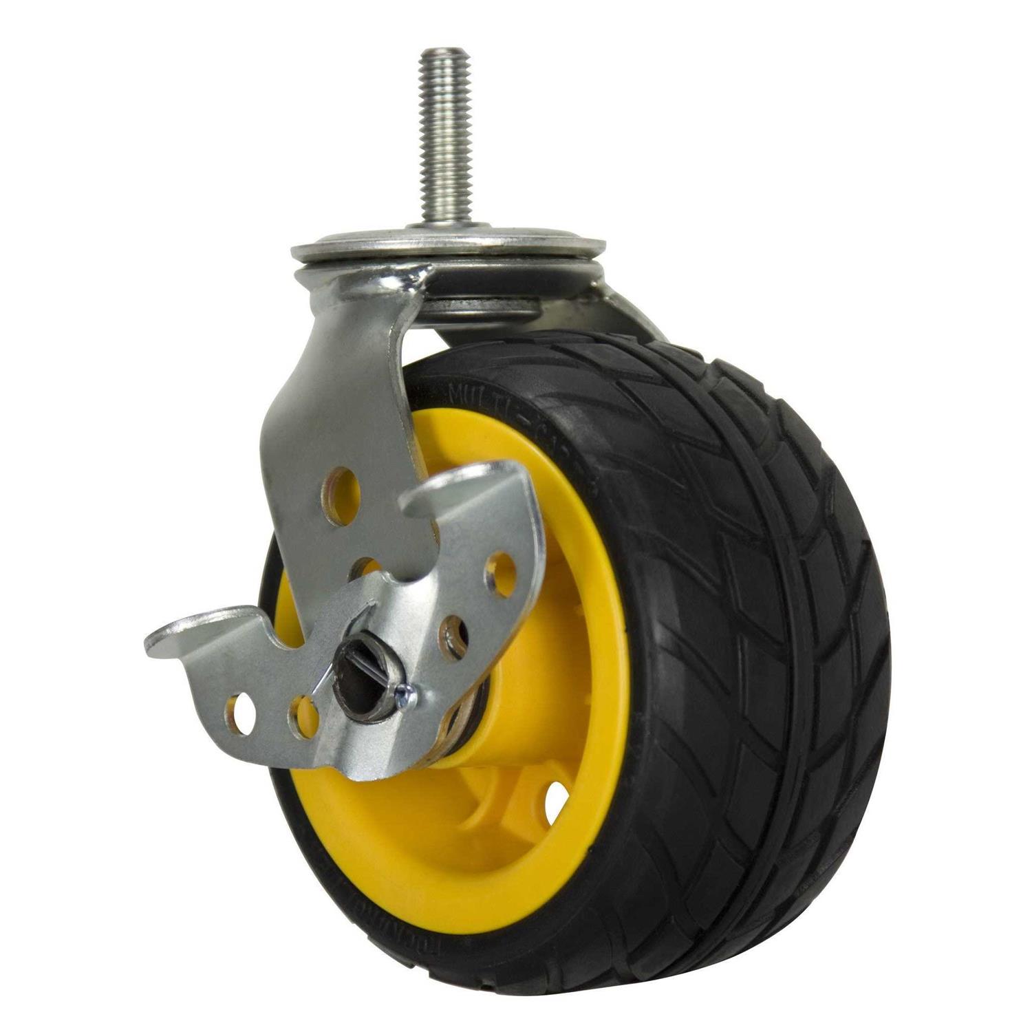 MultiCart 6x3x22 Ground Glider Caster with Brake RCSTR6X3 - Cheap Fitting