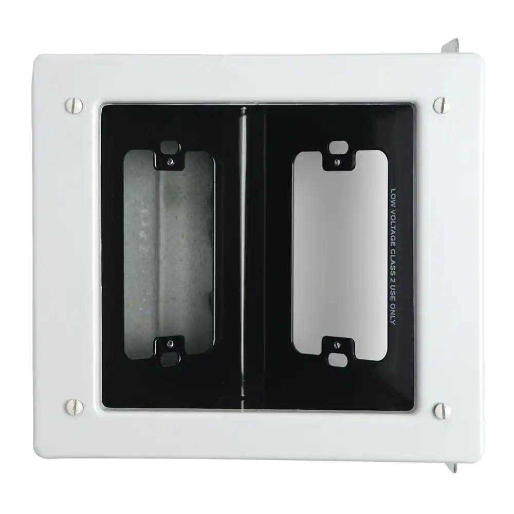 Pass & Seymour 2 Gang Recessed Steel Commercial TV Media Box TV2MW - Cheap Fitting