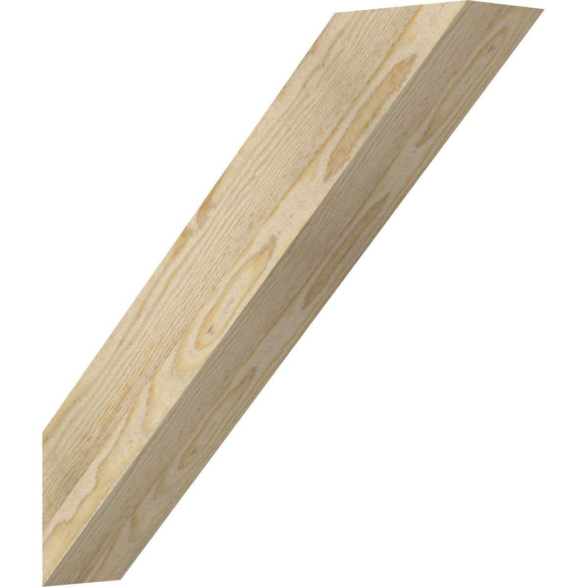 Ekena Millwork 6W x Traditional Rough Sawn Knee Brace - Cheap Fitting