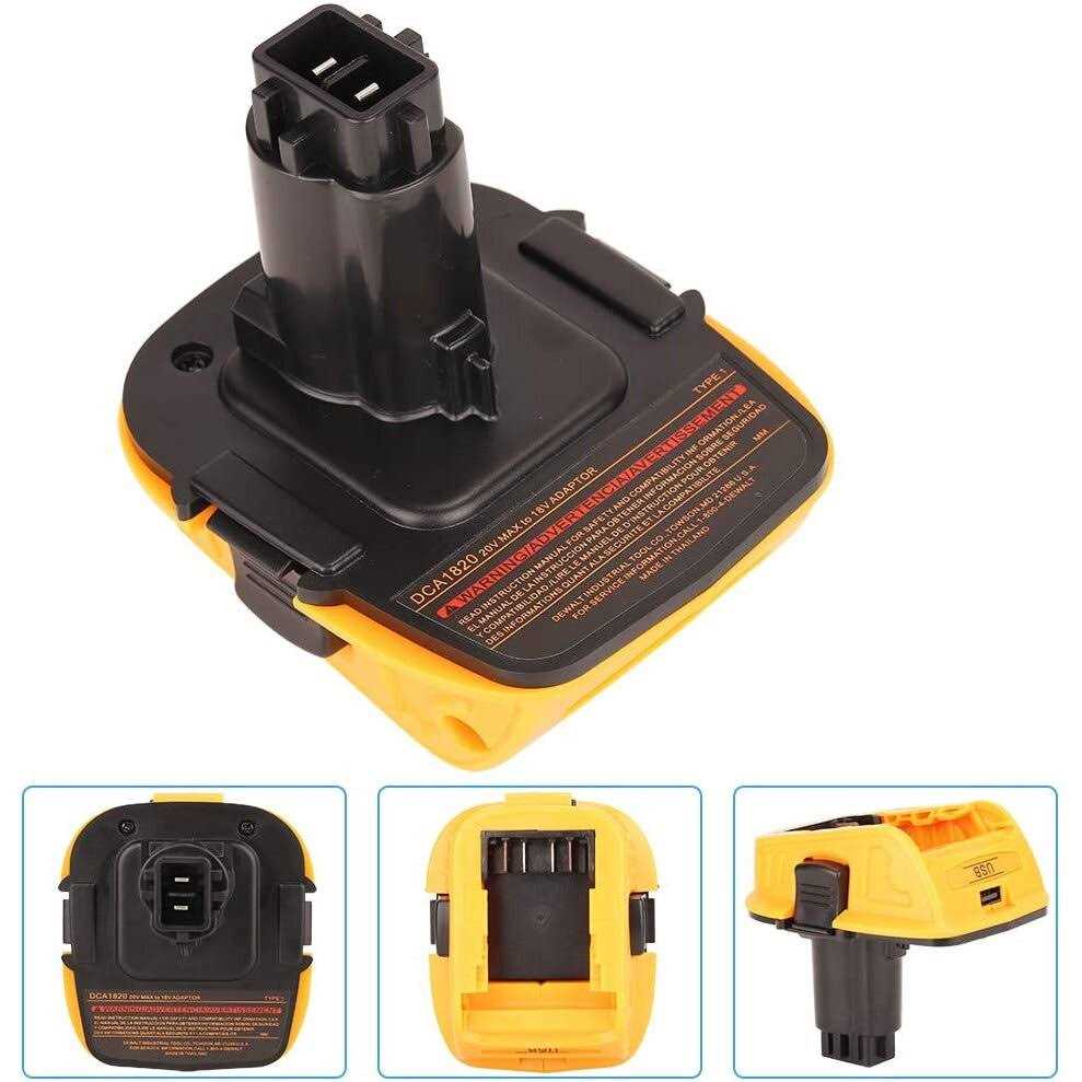 DCA1820 Dewalt 20V Battery Adapter for Dewalt 18V Tools Compatible with 20V MAX XR Lithium Battery DCB200 DCB201 DCB203 DCB203BT DCB204 DCB205 DCB206 - Cheap Fitting