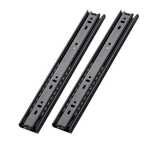 SHUHANG 1 Pair Full Extension Drawer Slides 8 10 12 14 16 18 20 22 24 Inch 100 lb Load Capacity Side Mount Ball Bearing Rails Cabinet Dresser Glides - Cheap Fitting