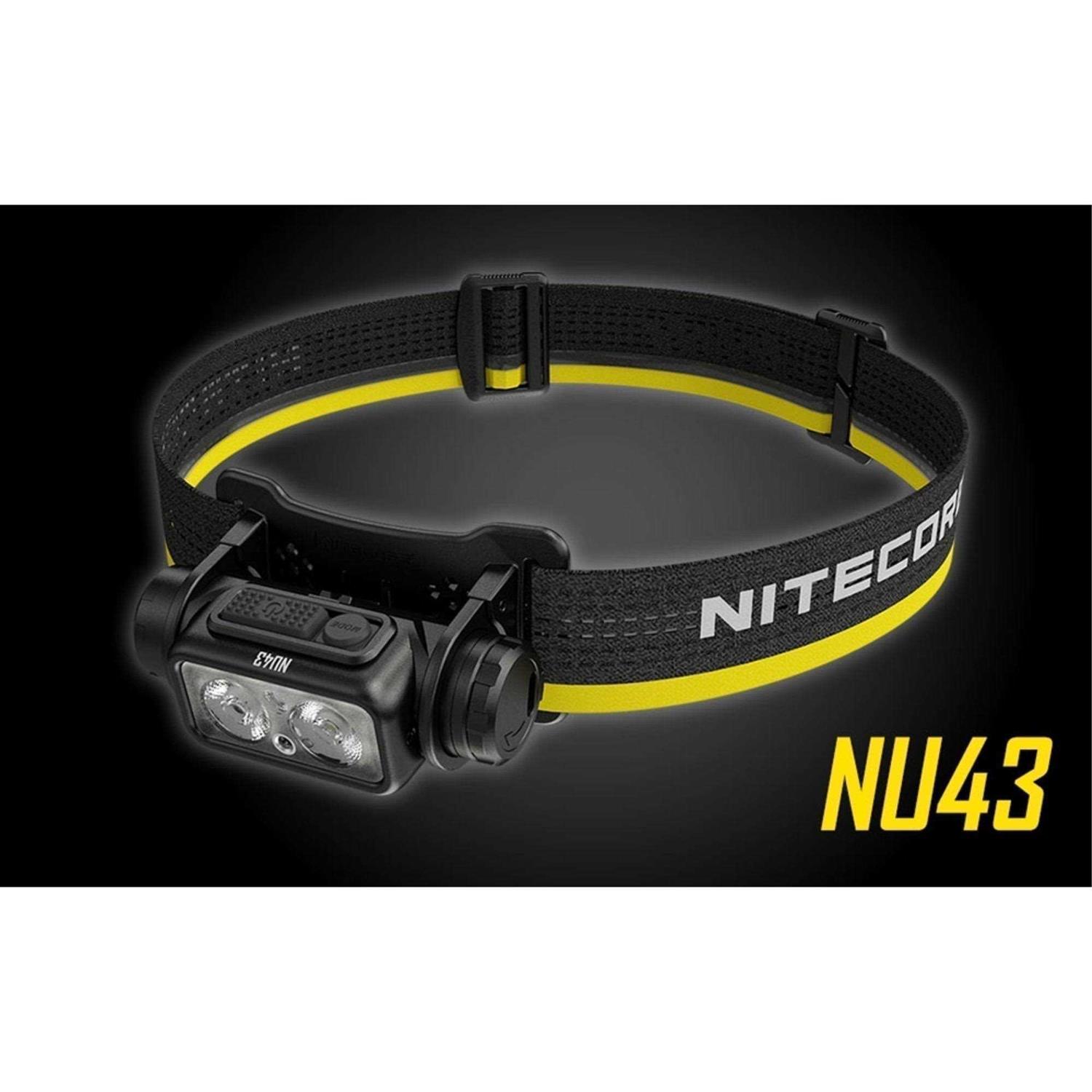 Lightweight Nitecore NU43 USB-C Rechargeable Headlamp 1400 Lumens - Cheap Fitting