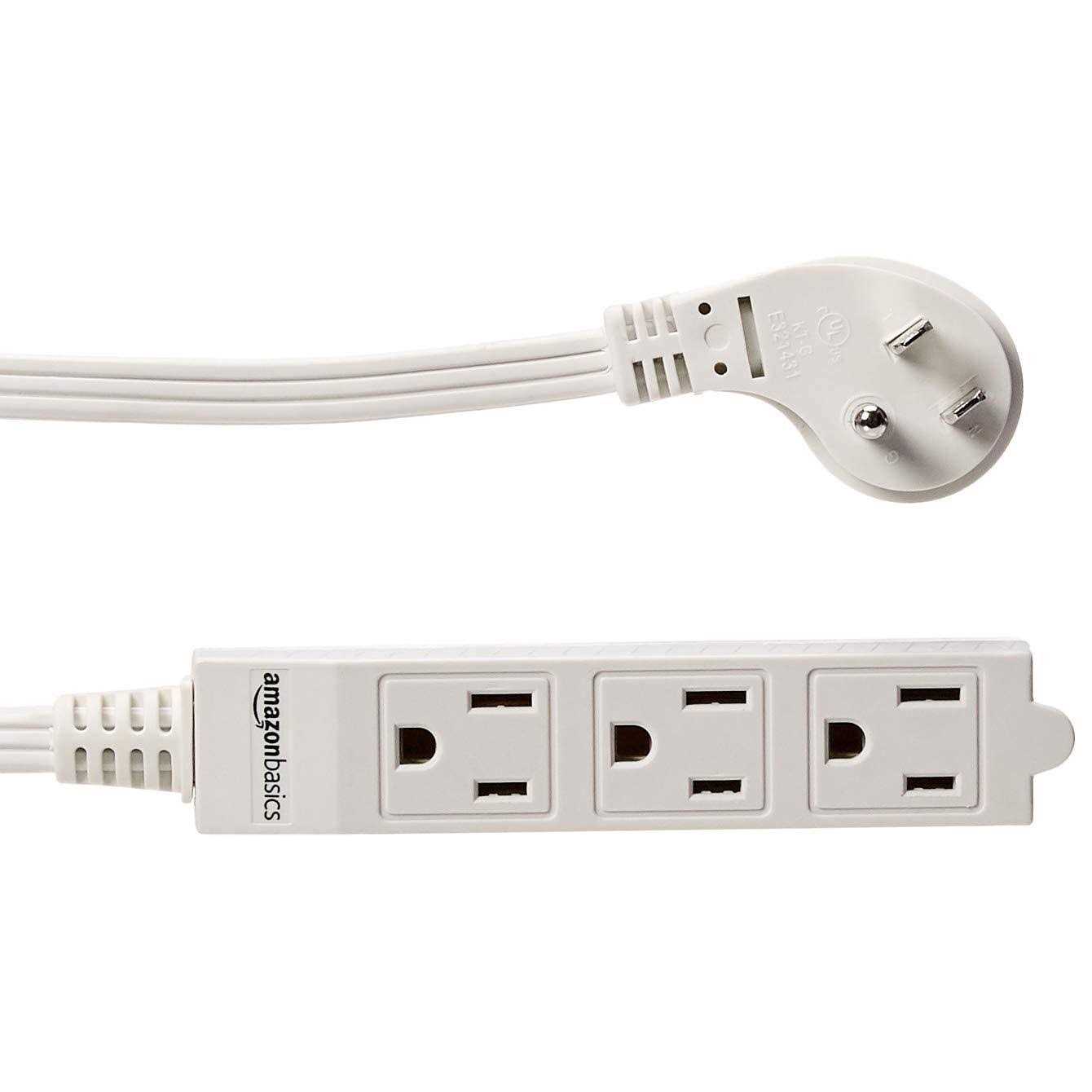 Amazon Basics AmazonBasics Indoor 3 Prong Extension Power Cord Strip - Cheap Fitting