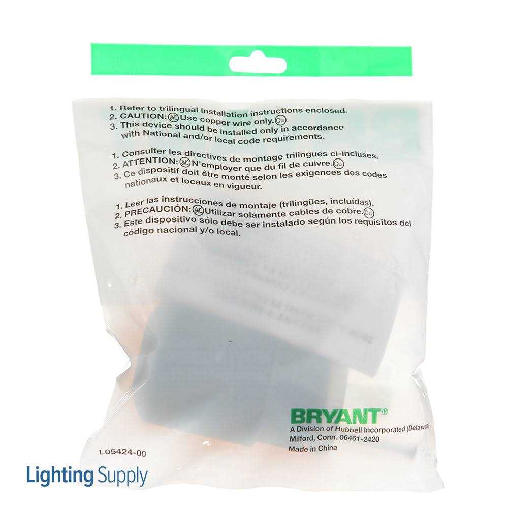 Bryant 71630NP – Locking Plug 30A 3PH 480V L16-30P Black/White - Cheap Fitting