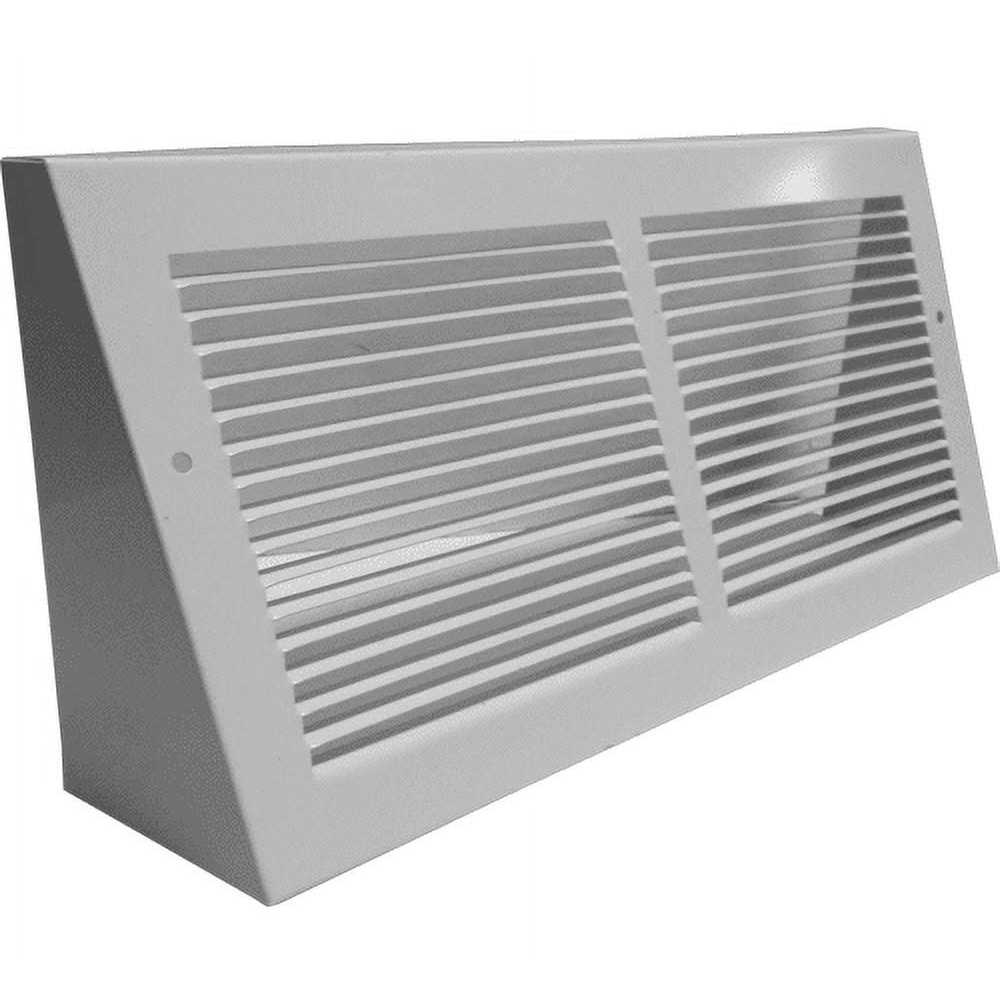 White Triangular Baseboard Grill - Cheap Fitting