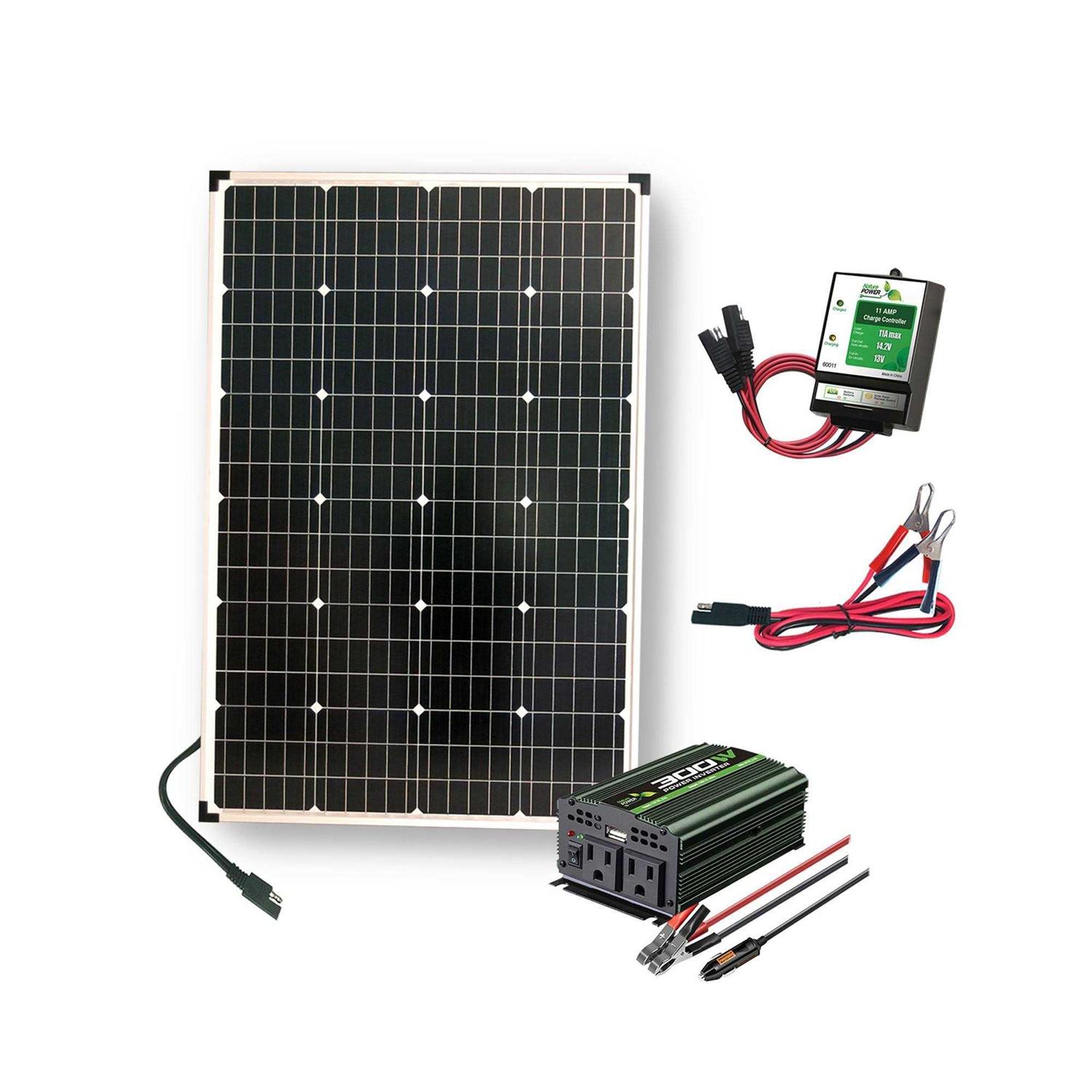 Nature Power 110 Watt Complete Solar Panel Kit - Cheap Fitting