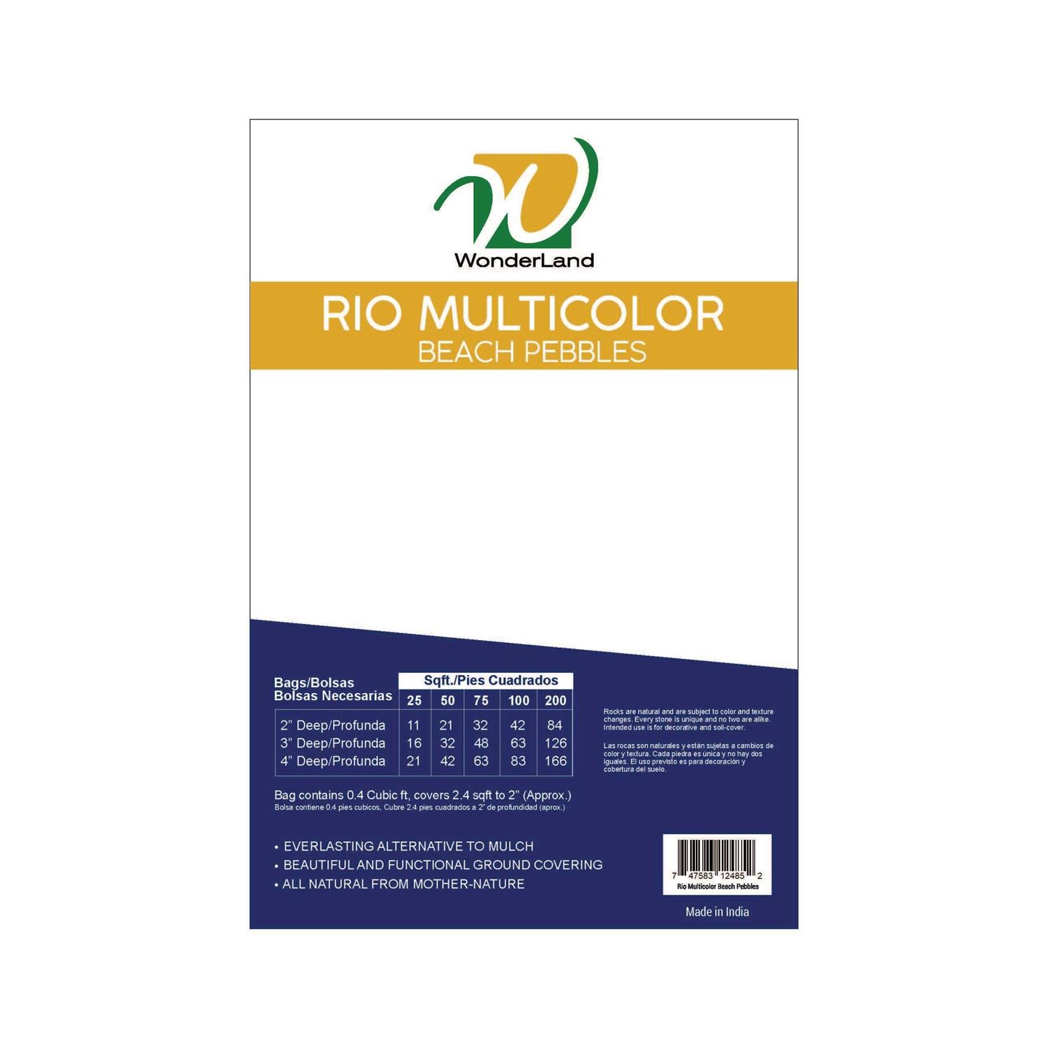 WonderLand 0.4-cu ft 30-lb Multiple Colors/Finishes Decorative Rock Marble LLOPEBQRIOMUL5POL30 - Cheap Fitting