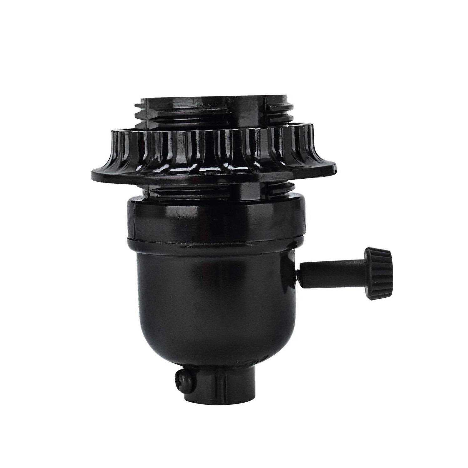 Aspen Creative Corporation Black Phenolic 2-Way Lamp Socket - Cheap Fitting