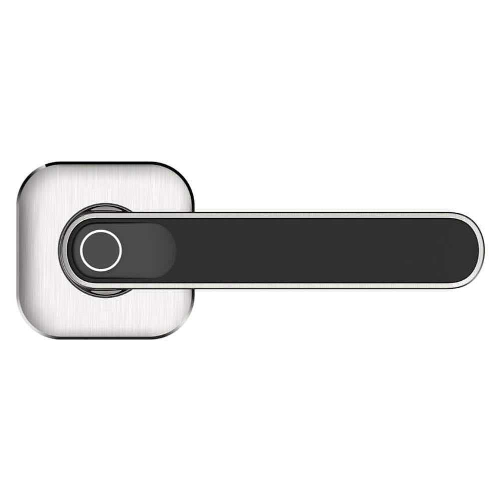 Defiant Satin Nickel Biometric Electronic Lever Door Lock - Cheap Fitting