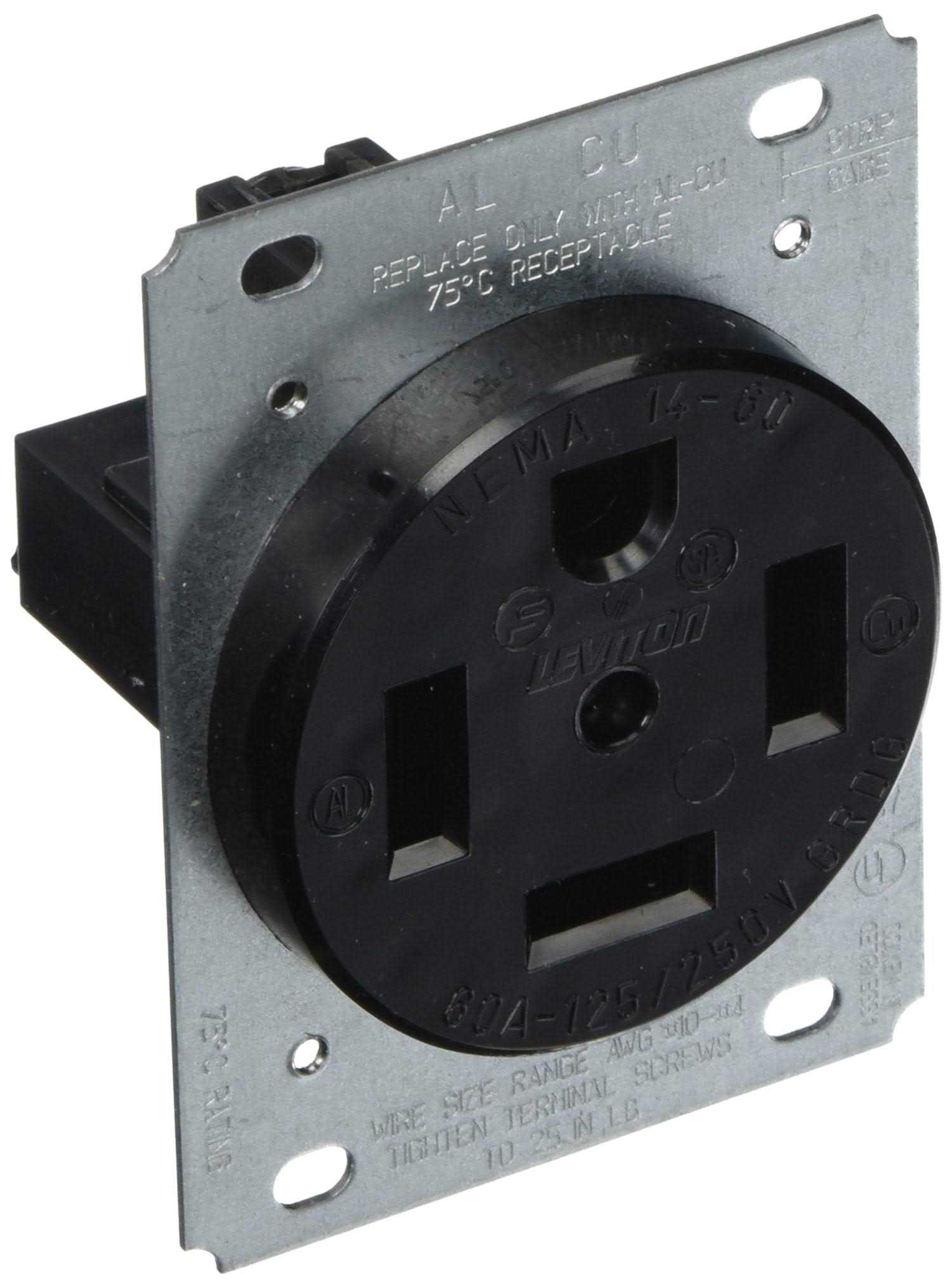 Leviton 9460 14-60R Flush Receptacle Industrial - Cheap Fitting