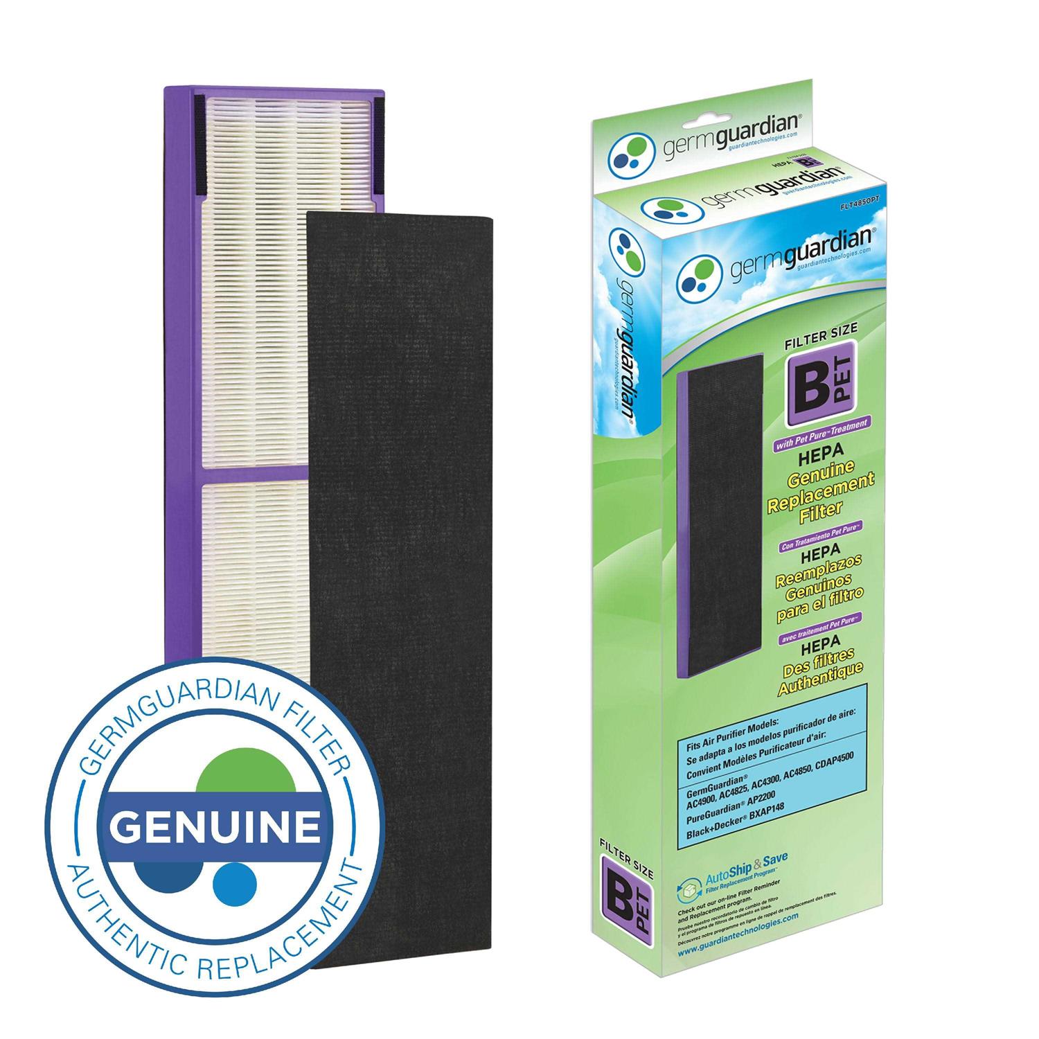 GermGuardian Filter B Pet Pure HEPA Genuine Air Purifier Replacement Filter - Cheap Fitting