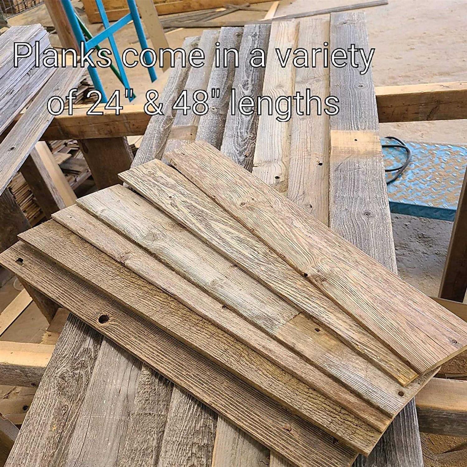 Rockin’ Wood Nail Up Application Reclaimed Barn Wood Wall Accent Paneling - Cheap Fitting