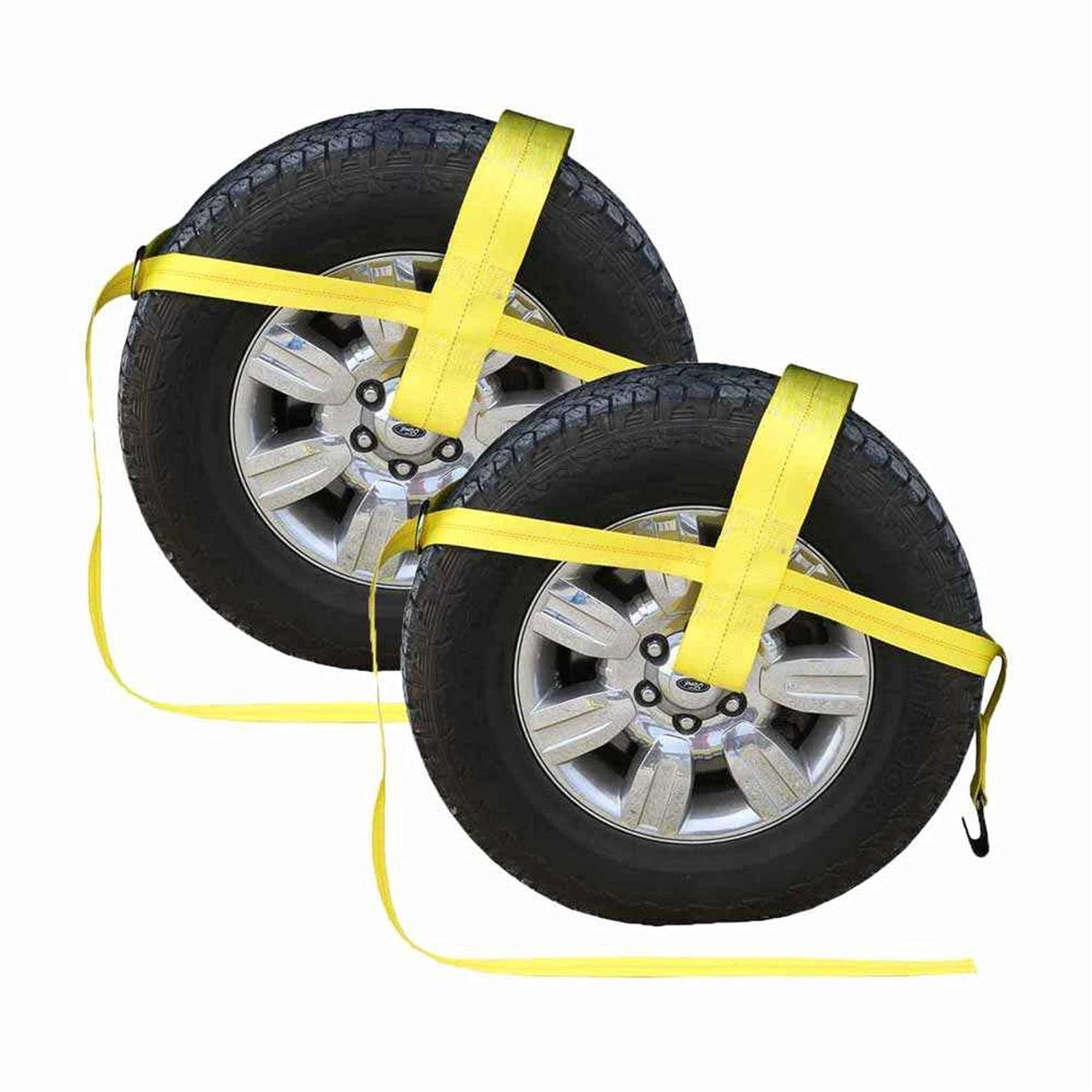 US Cargo Control Yellow Adjustable Tow Dolly Strap Top Strap and Hook - Cheap Fitting
