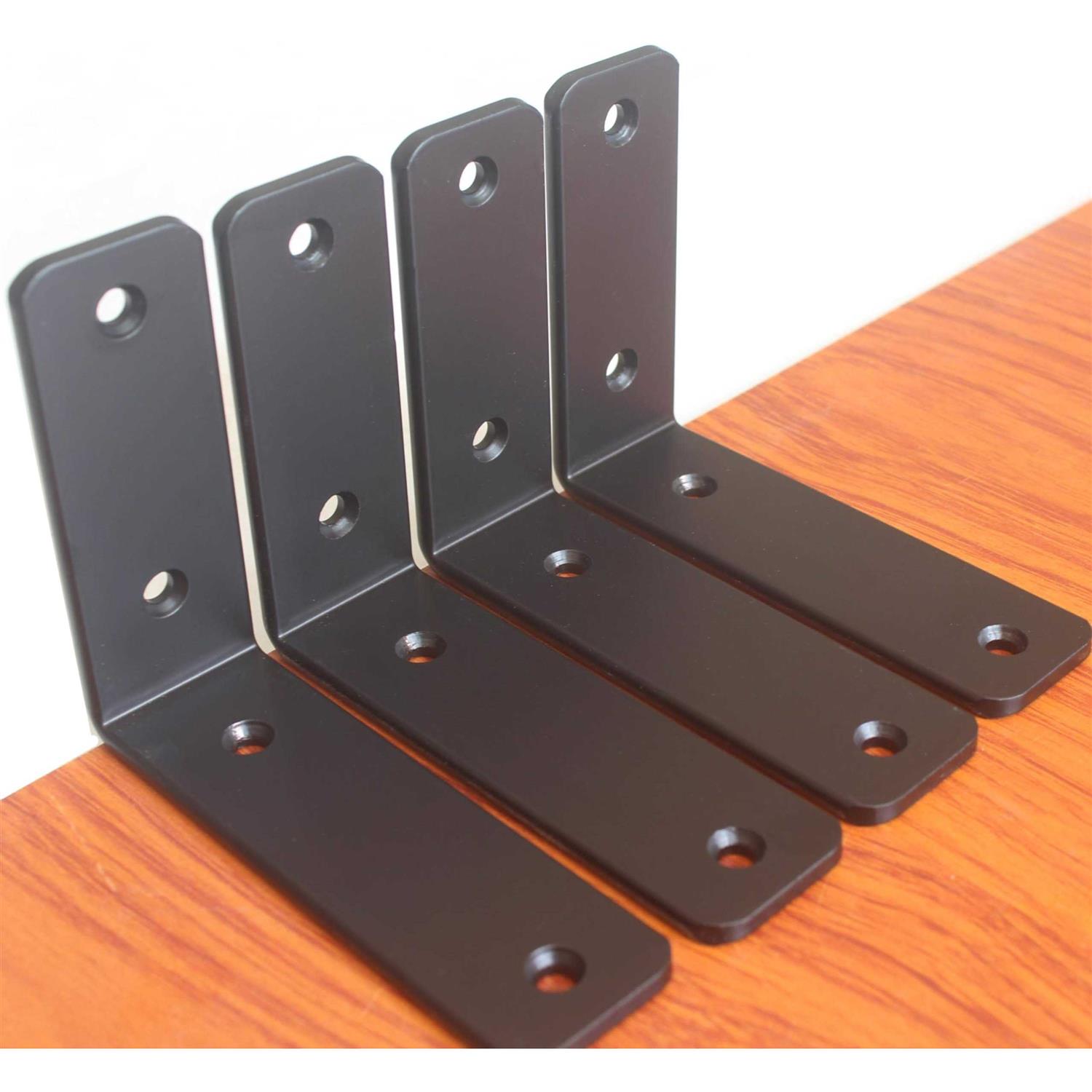 4 Pack L 5 x H 4 x W 1.5 5mm Thick L Shelf Bracket - Cheap Fitting