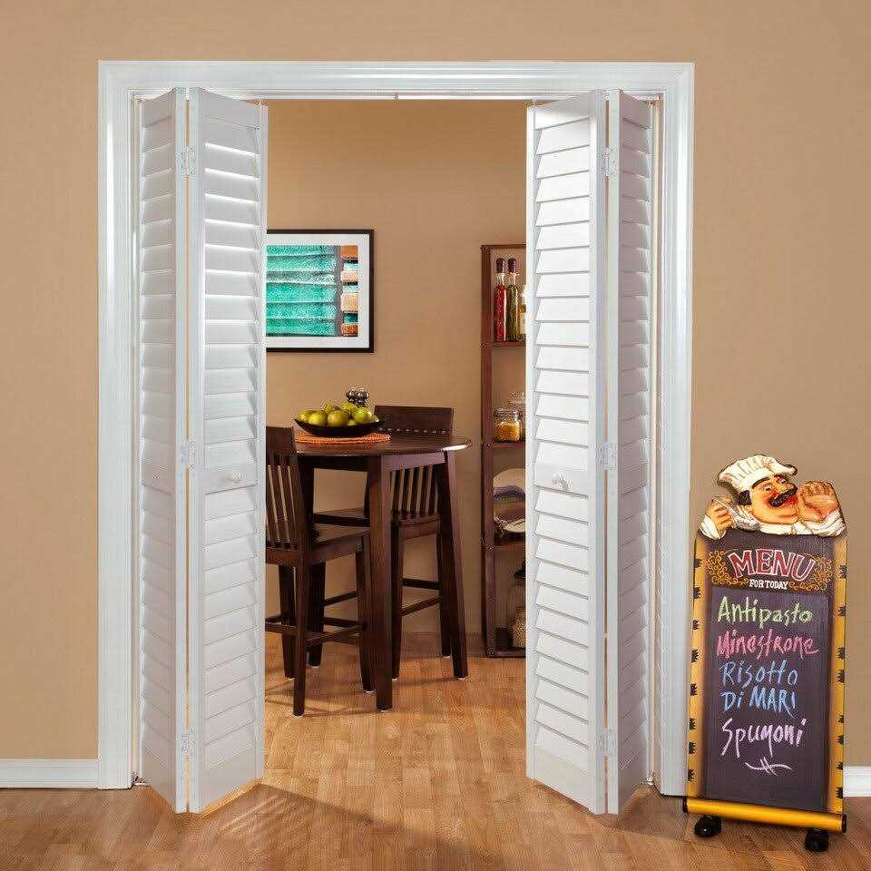 Louvered Pvc/Vinyl Bi-Fold Door Home Fashion Technologies Finish - Cheap Fitting