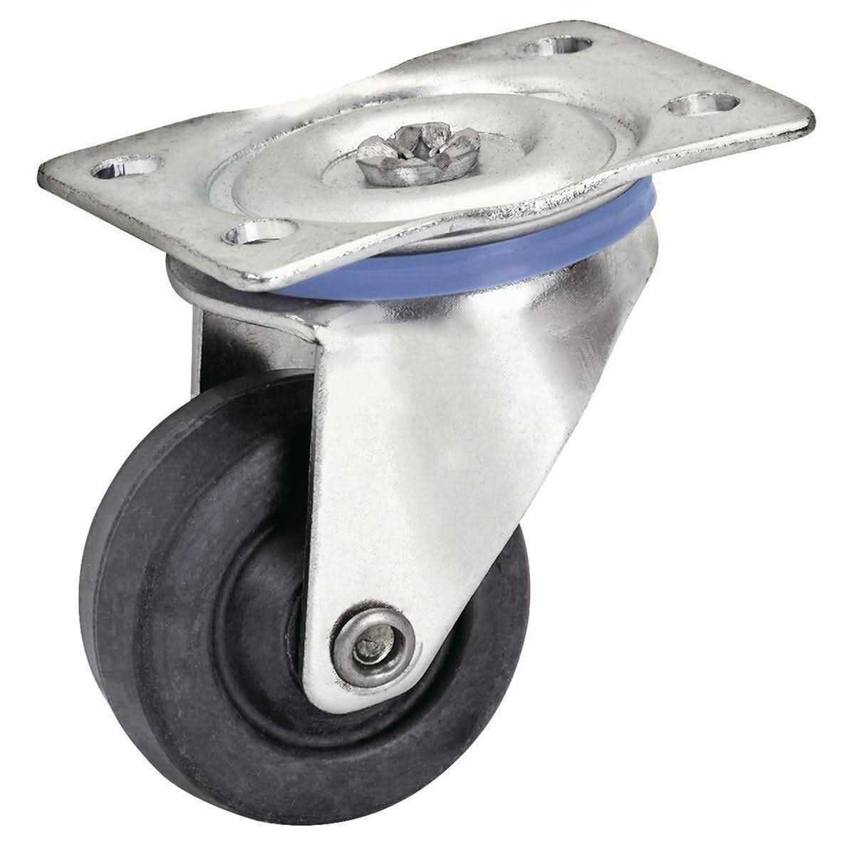 Haul-Master 1-5/8 in. Solid Rubber Swivel Caster	Haul-Master 1-5/8 in. Solid Rubber Swivel Caster - Cheap Fitting