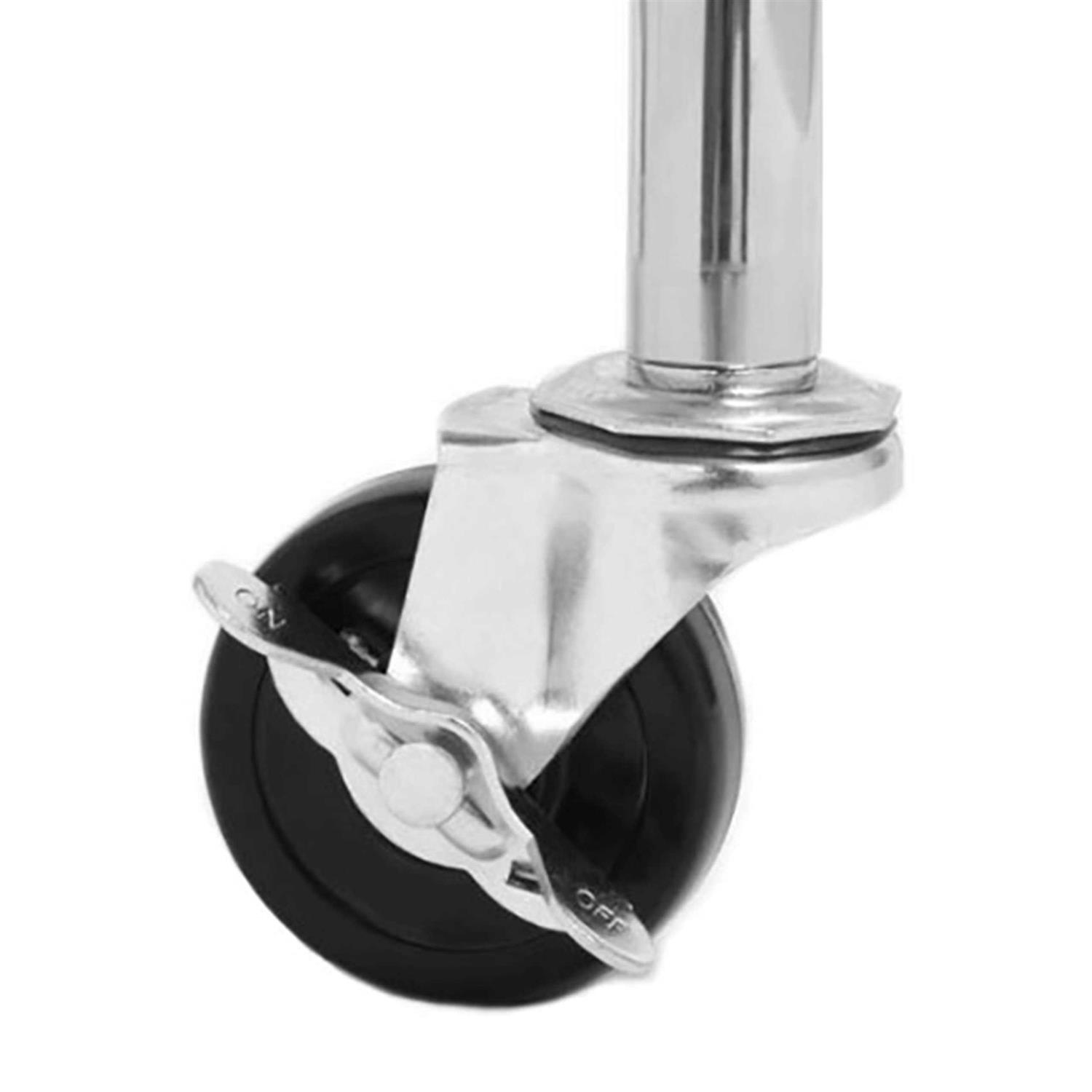 Seville Classics Steel Wire Shelving System Replacement Casters - Cheap Fitting