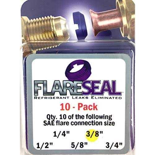 FlareSeal 3/8 10 Pack Model FS06-10PK Leak Free 3/8” SAE Flare Seal Fitting - Cheap Fitting