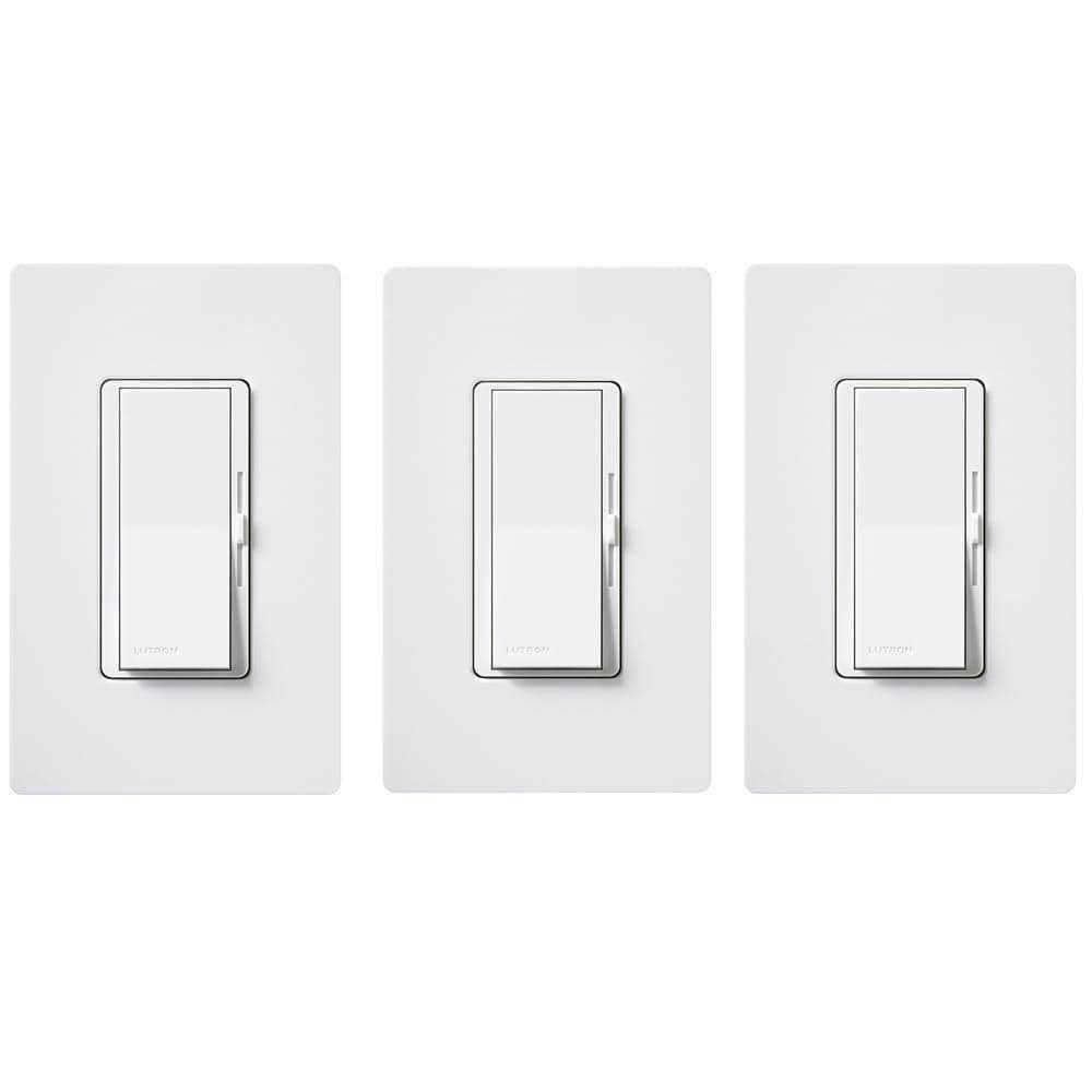 Lutron Diva LED+ Dimmer Switch w/Wallplate for Dimmable LED Bulbs, 150-Watt/Single-Pole or 3-Way DVWCL - Cheap Fitting