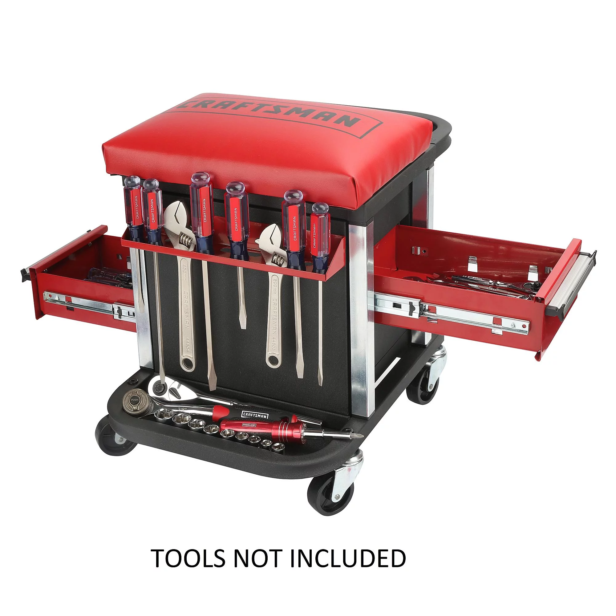 Craftsman Garage Glider Rolling Tool Chest Seat (Tools Not Included) - Cheap Fitting