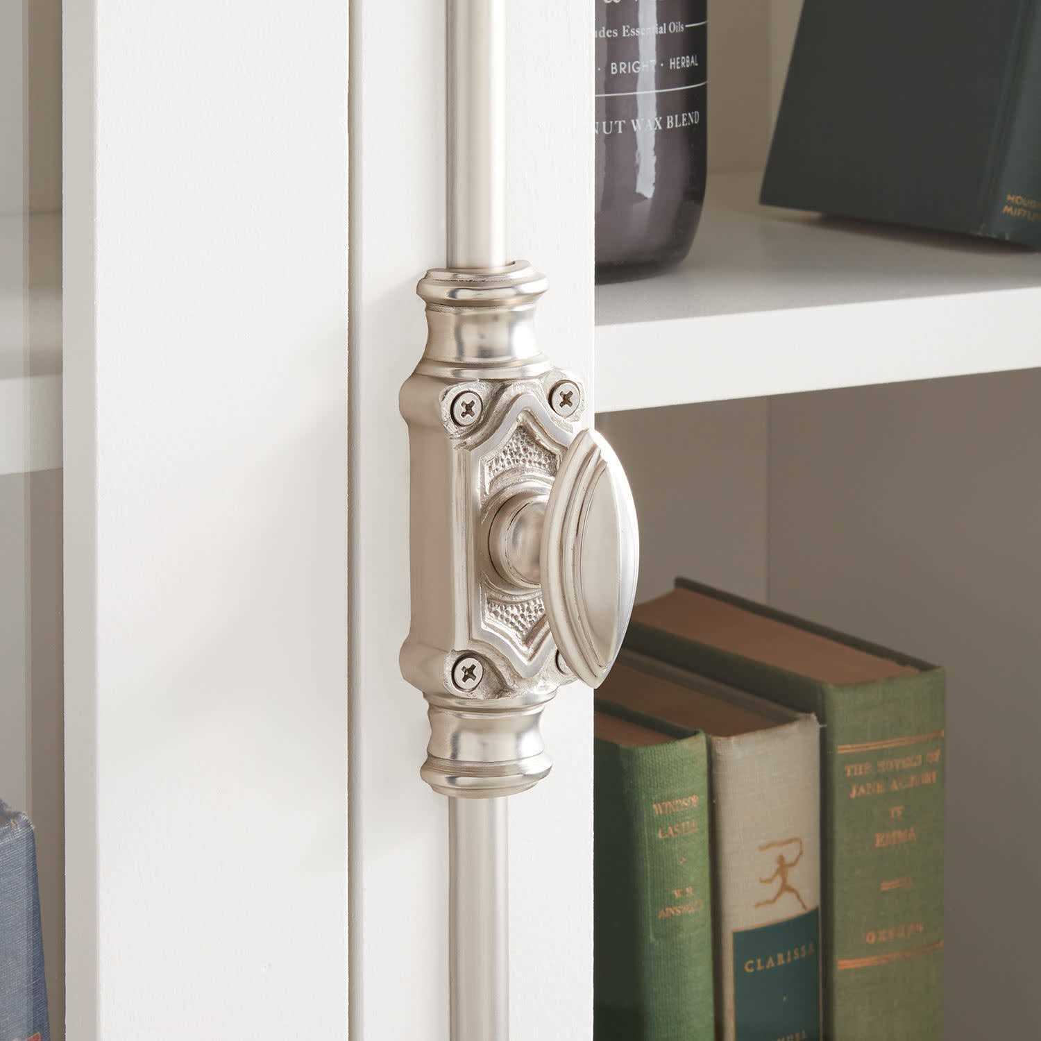 Signature Hardware Mini Barcheski 27 Inch Tall Brass Cremone Bolt Cabinet Latch - Cheap Fitting