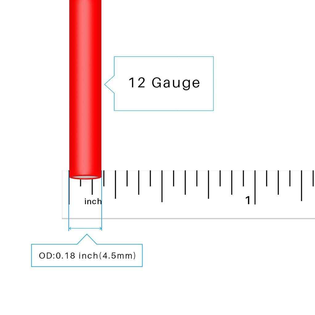 BNTECHGO Gauge Silicone Wire 10 ft red and 10 ft Black Flexible AWG Stranded Copper Wire - Cheap Fitting