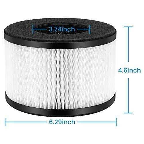 iSingo 2-pack bs-03 True hepa Replacement Filter for partu & Slevoo bs-03 Air Purifier Part U & Part X - Cheap Fitting
