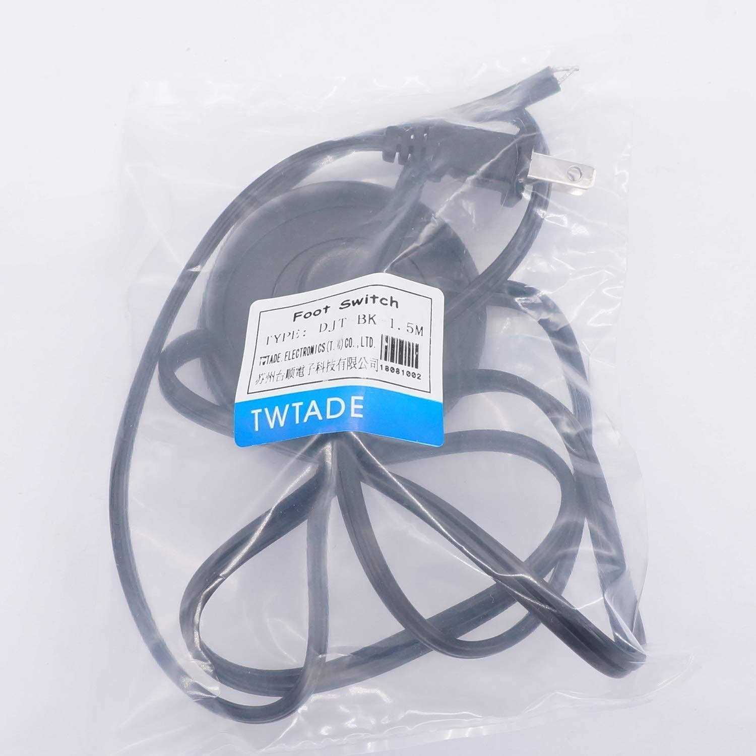 TWTADE Foot Switch Floor Foot Inline Pedal Push Switch with Wire Plug Round lamp Light Foot Control Footswitch AC 125V for Christmas Tree lamp - Cheap Fitting