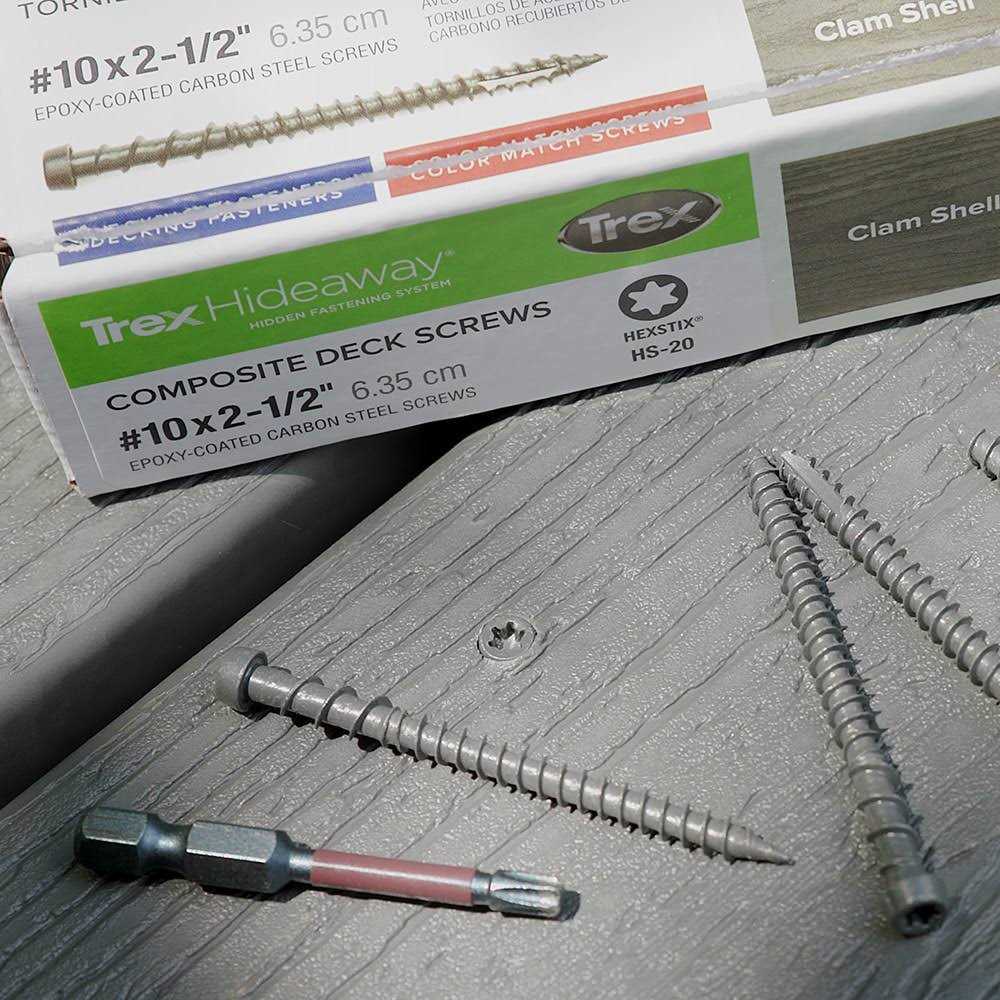 Trex #10 x 2-1/2-in Composite Deck Screws TCM25CS7501 - Cheap Fitting