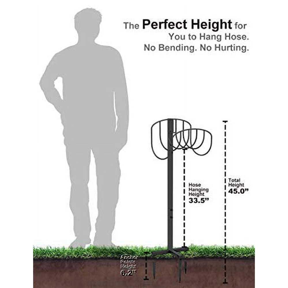 Artigarden Freestanding Garden Hose Holder Hanger Heavy Duty Metal Water Hose Storage Stand Rack - Cheap Fitting