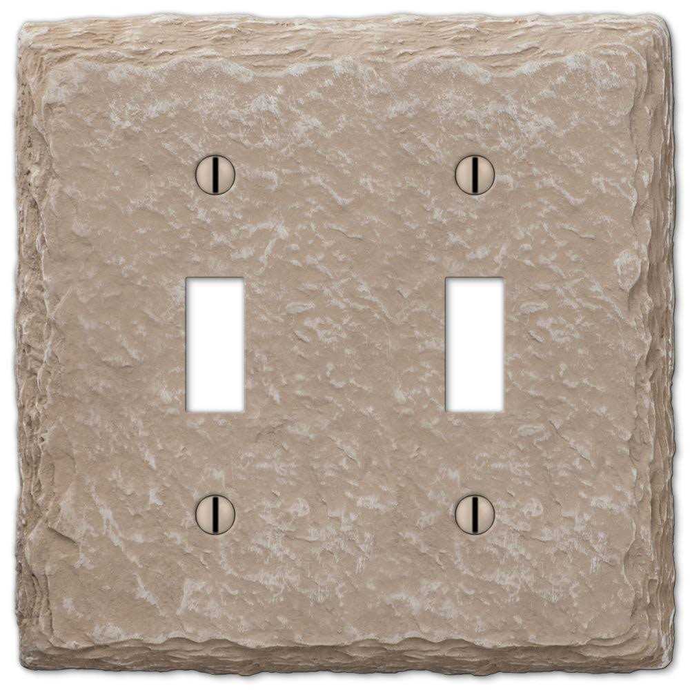 Amerelle Faux Slate Single Rocker Resin Wallplate 8345RA - Cheap Fitting