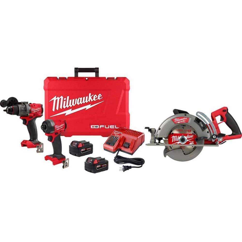 Milwaukee M18 FUEL 18-V Lithium-Ion Brushless Cordless Hammer Drill Impact Driver Combo Kit - Cheap Fitting