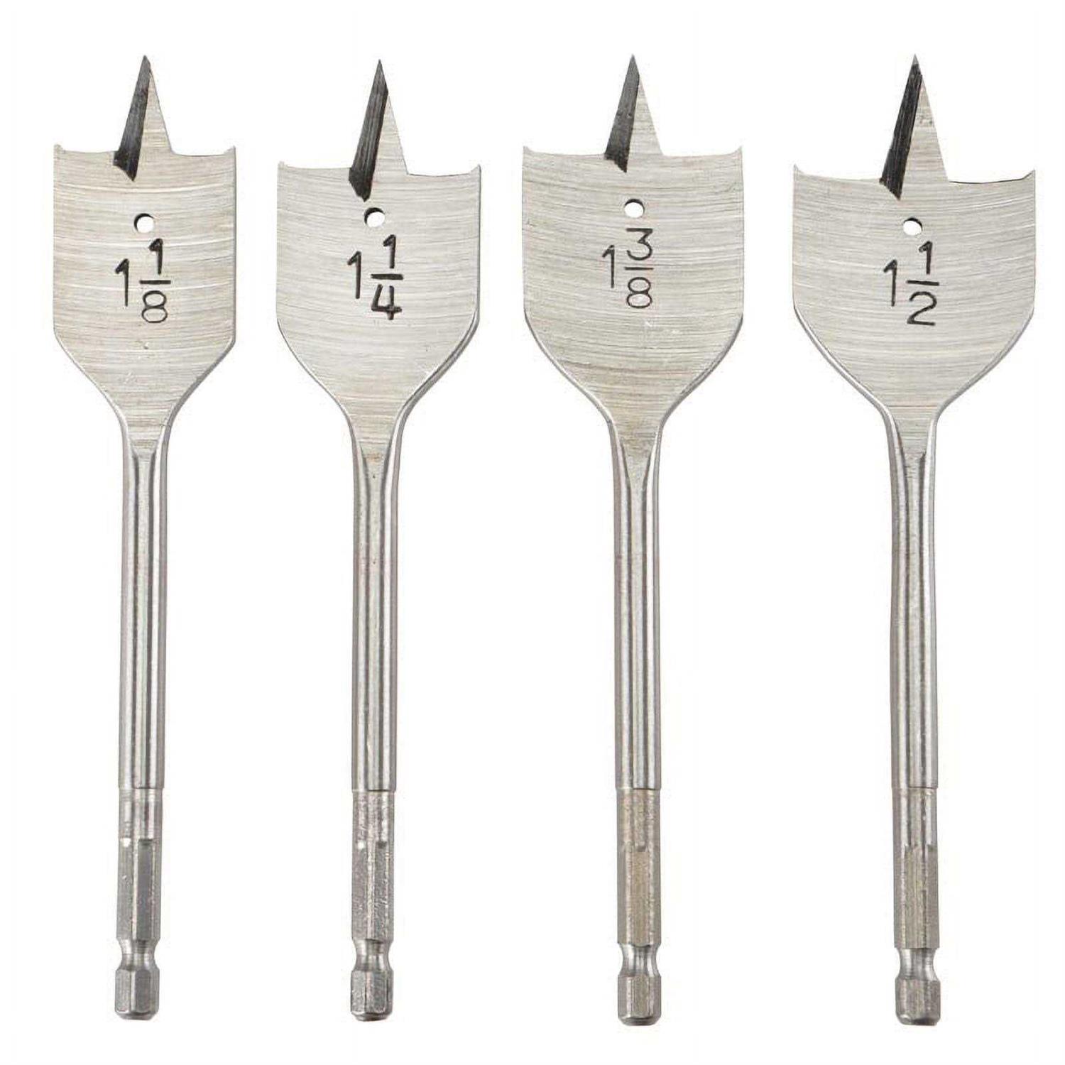 Warrior Steel Large Diameter Spade Bit Set 4 Pc - Cheap Fitting