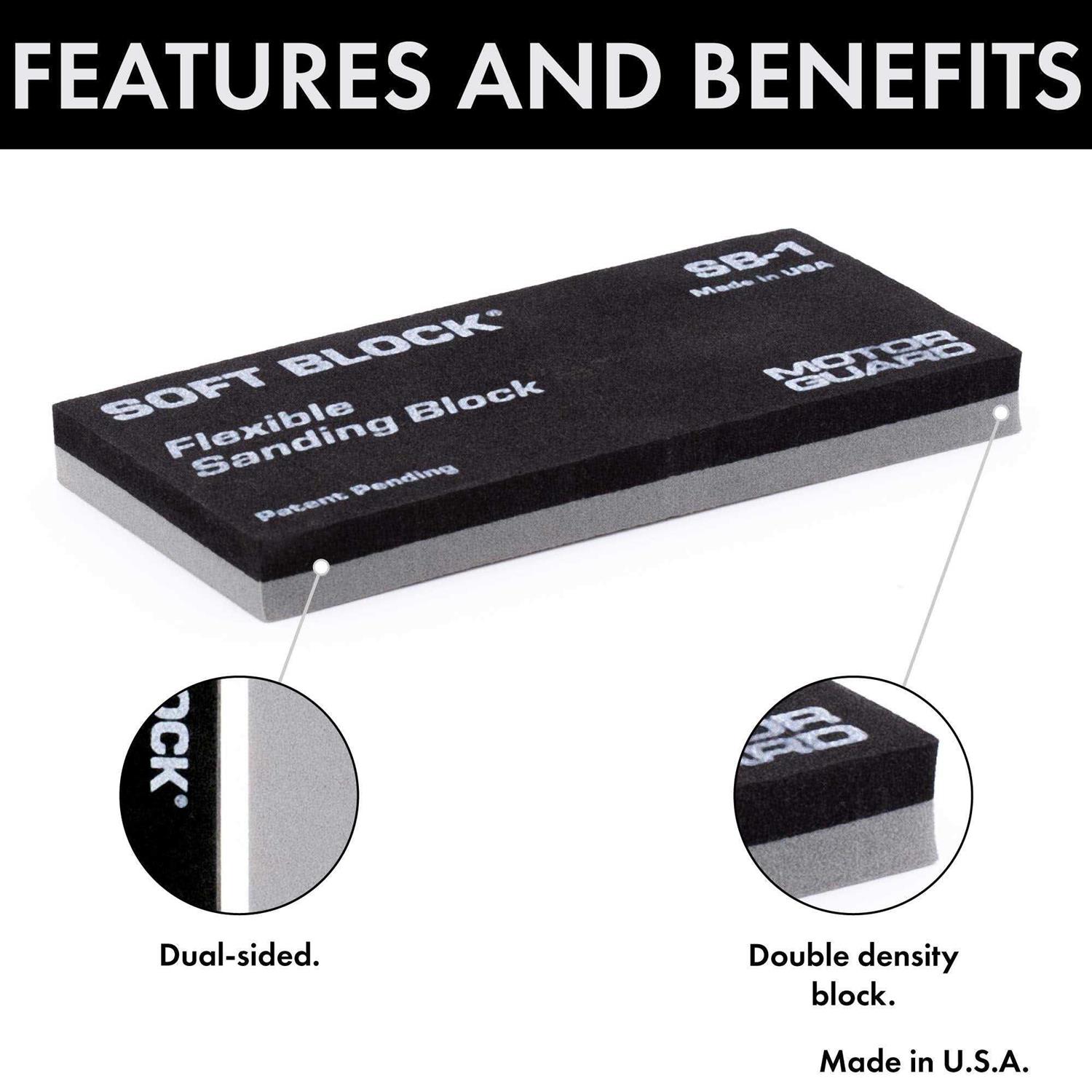 Motor Guard SB-1 Sanding Block Soft Block Flexible - Cheap Fitting