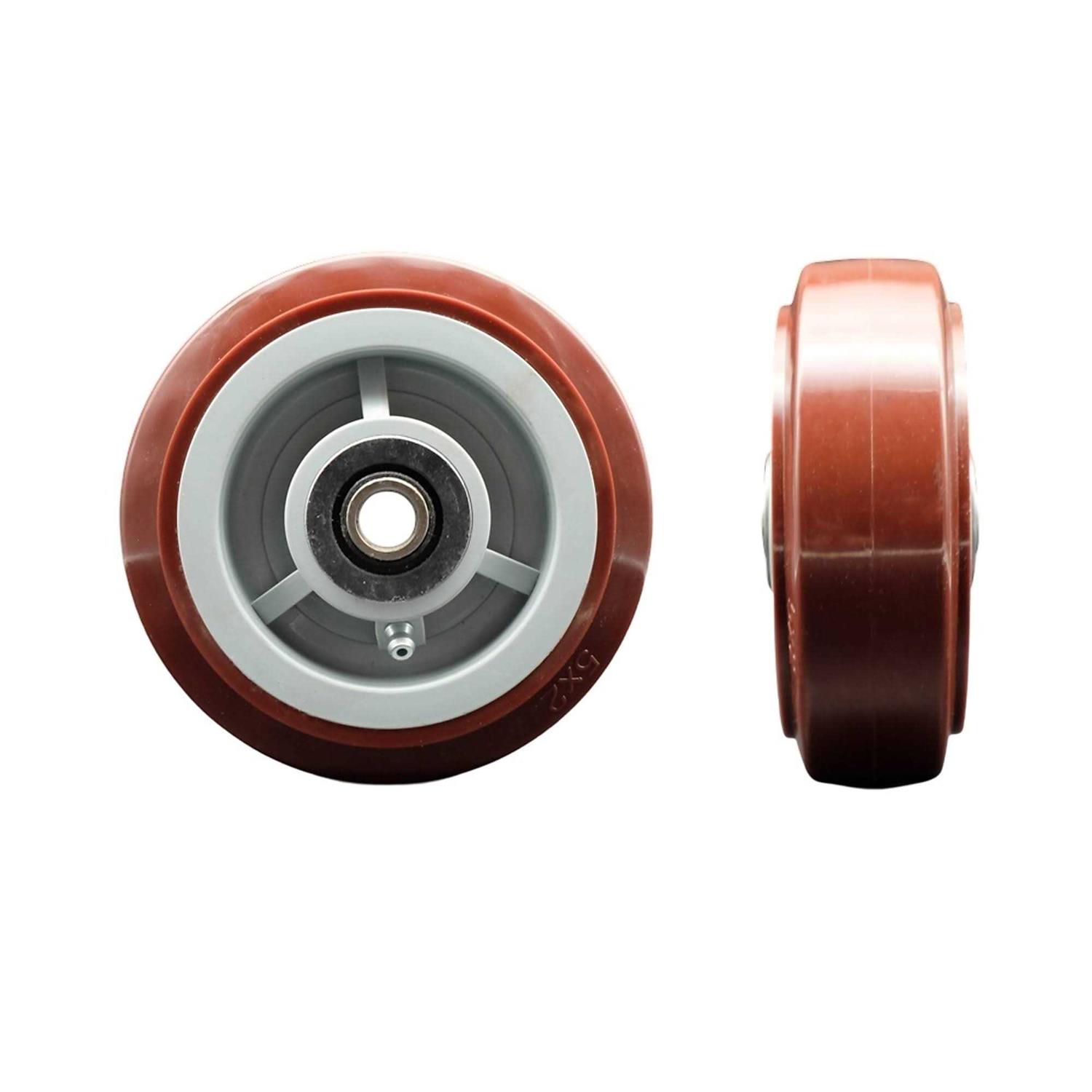 Service Caster 5 x 2 Polyurethane on Polyolefin Wheel Only with Roller Bearing - Cheap Fitting
