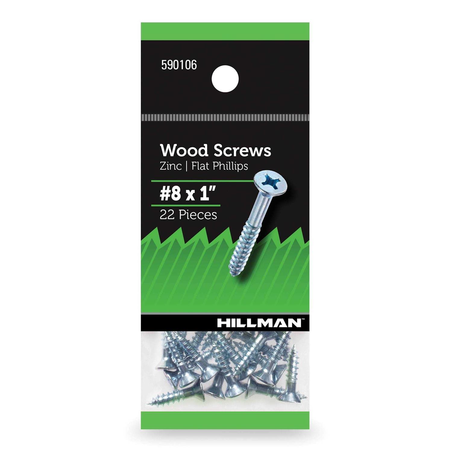 Hillman Wood Screws Flat Phillips - Cheap Fitting