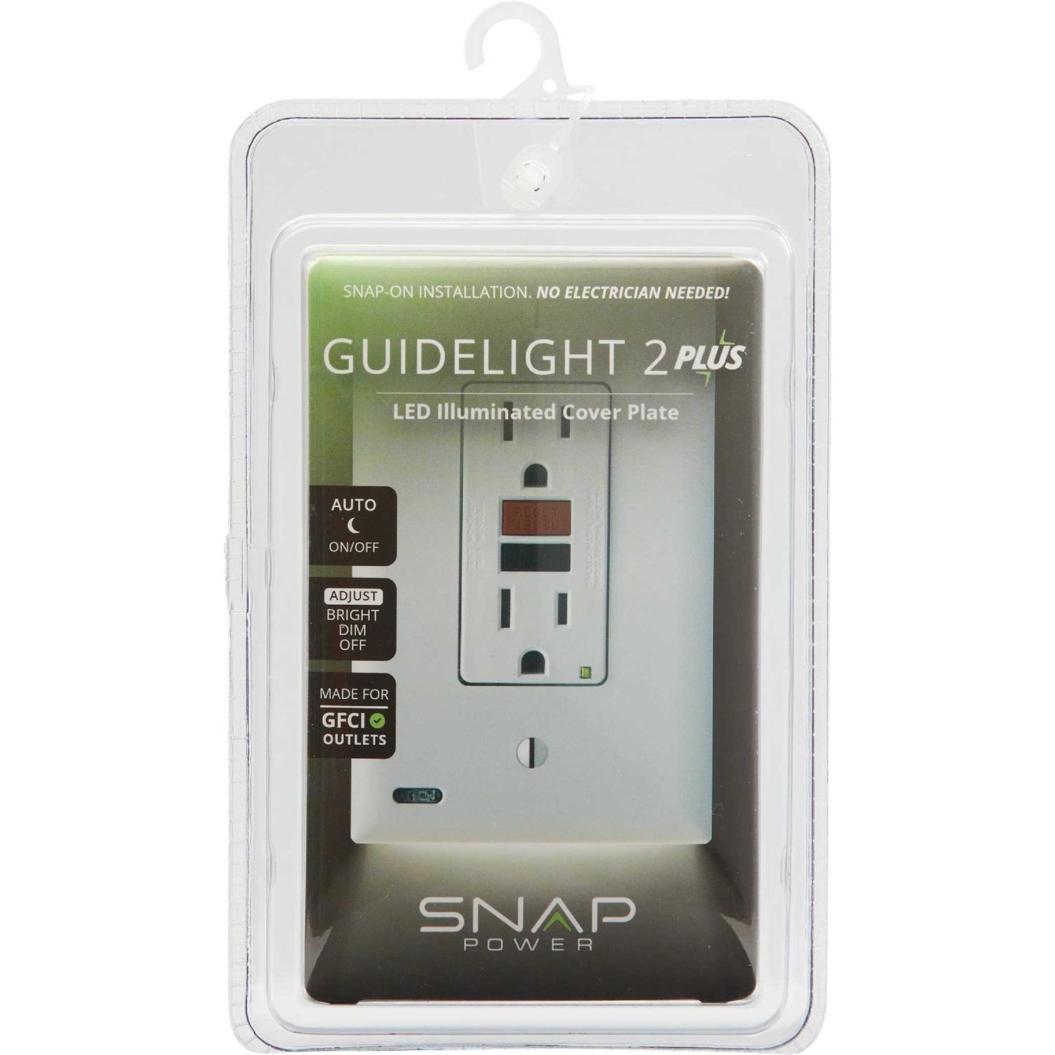 SnapPower GuideLight 2 PLUS GFCI White - Cheap Fitting