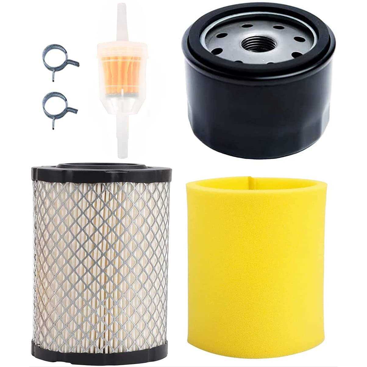 YTH22V46 Air Filter Oil Filter Tune Up Kit for Husqvarna YTH22V46 YTH24V48 YTH24V54 YTA24V48 YTA22V46 Poulan Pro PP20VA46 PB185A42 46” 48” Mower w - Cheap Fitting