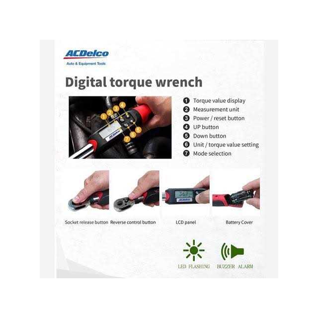 ACDelco 3/8 Digital Torque Wrench ARM601-3 - Cheap Fitting