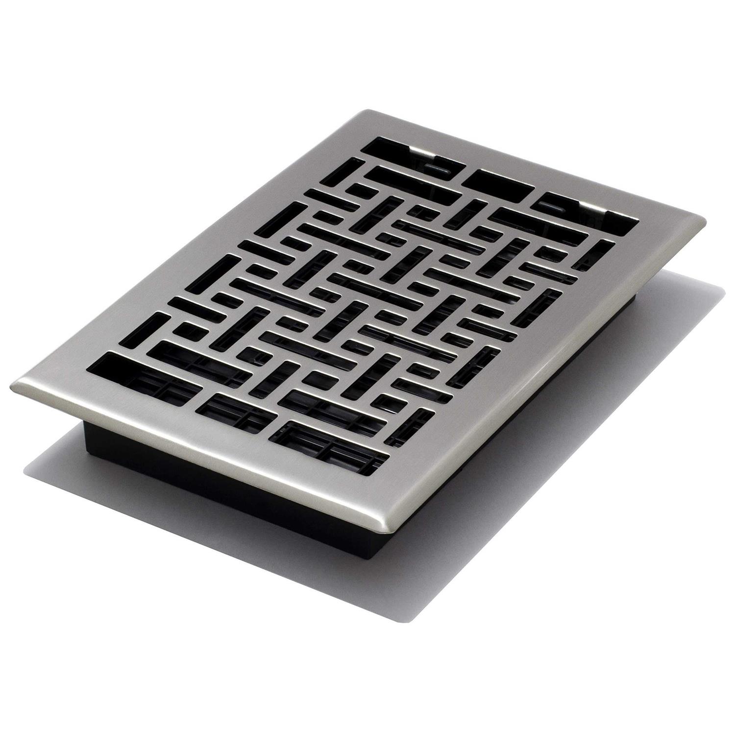 Decor Grates AJH610-NKL Oriental Floor Register - Cheap Fitting